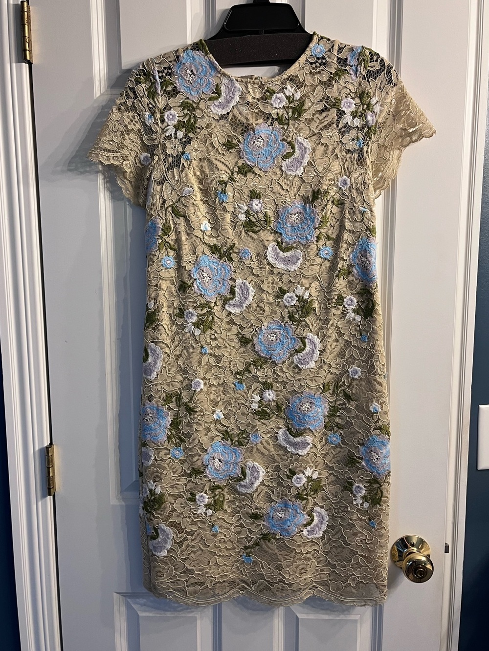 Calvin Klein lace floral dress, size 4